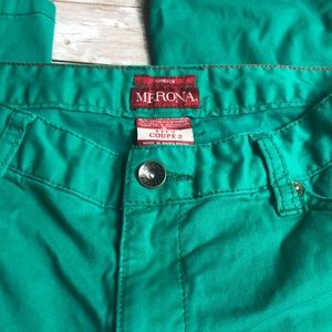 Merona Fit 2 green straight leg pants